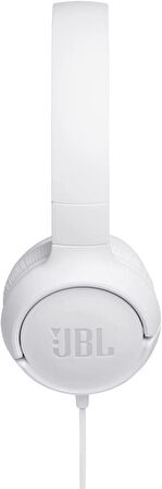 JBL Tune 500 Mikrofonlu Kulak Üstü Kulaklık White