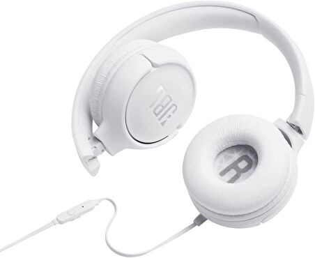 JBL Tune 500 Mikrofonlu Kulak Üstü Kulaklık White
