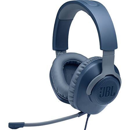 JBL Quantum 100 Gaming Kablolu Kulaklık Mavi