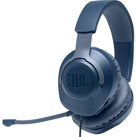 JBL Quantum 100 Gaming Kablolu Kulaklık Mavi