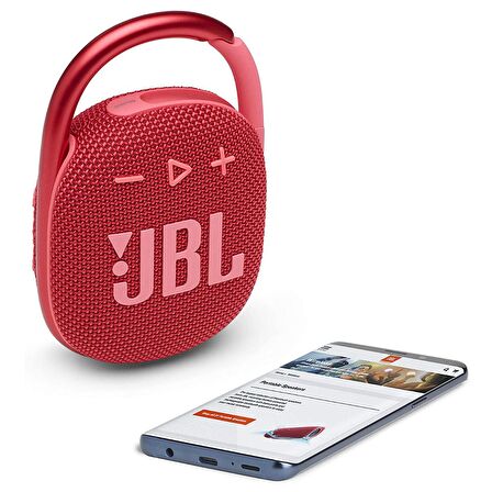 Jbl Harman Clip 4 Ip67 Bluetooth Hoparlör Kırmızı