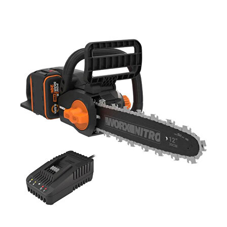 WORX WG350E 20Volt 4.0Ah Li-ion 30CM Profesyonel Şarjlı Kömürsüz Zincirli Testere