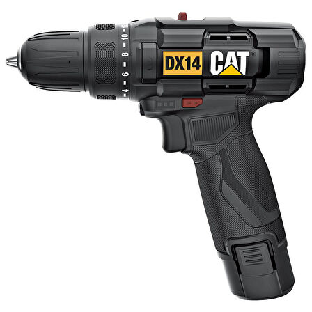 CAT DX14.2 12Volt/2.0Ah Li-ion Çift Akülü Profesyonel Şarjlı Matkap