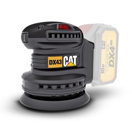 CAT DX43B 18Volt 125mm Kömürsüz Devir Ayarlı Profesyonel Eksantrik Zımpara (Akü Dahil Değildir)