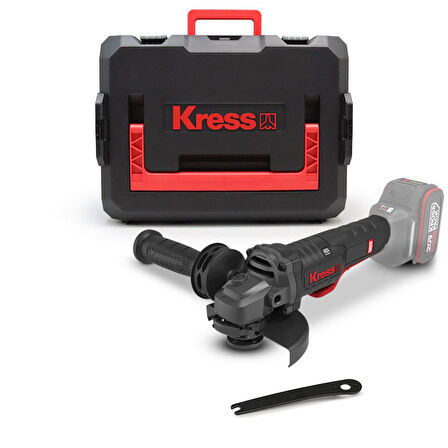 Kress KUH04.91 20Volt 125mm Kömürsüz Profesyonel Şarjlı Devir Ayarlı Alttan Tetikli Avuç Taşlama (Akü Dahil Değildir)