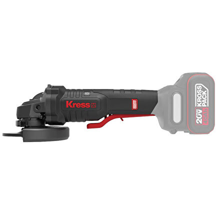 Kress KUH04.91 20Volt 125mm Kömürsüz Profesyonel Şarjlı Devir Ayarlı Alttan Tetikli Avuç Taşlama (Akü Dahil Değildir)