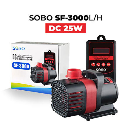 Sobo Debi Kontrollü DC Pompa 25W 3000 LtH 4 M