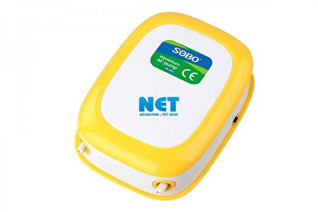 Sobo SB-9905 Sarı-Beyaz Hava Motoru 2 Çıkış 