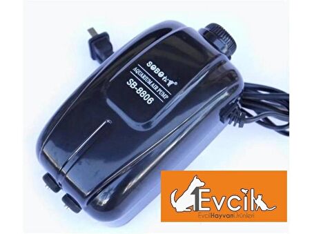 Sobo SB-8806 Çift Çıkışlı Hava Motoru, 2x5 Lt/Dakika