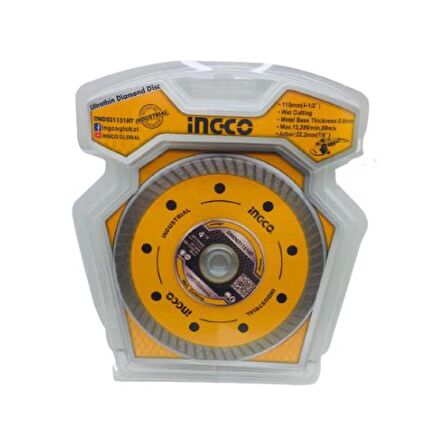 Ingco DMD031151HT Ultra İnce Turbo Seramik Kesici 115Mm 4-1/2"