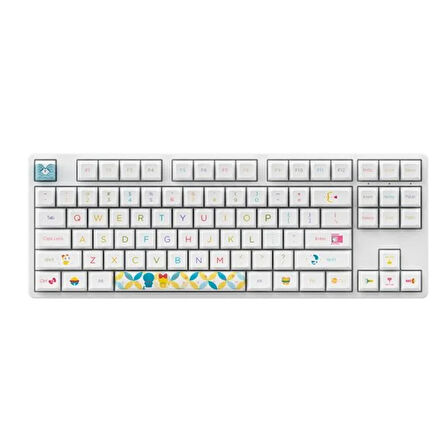 AKKO Doraemon Rainbow 5087s TKL RGB Mekanik Gaming Klavye