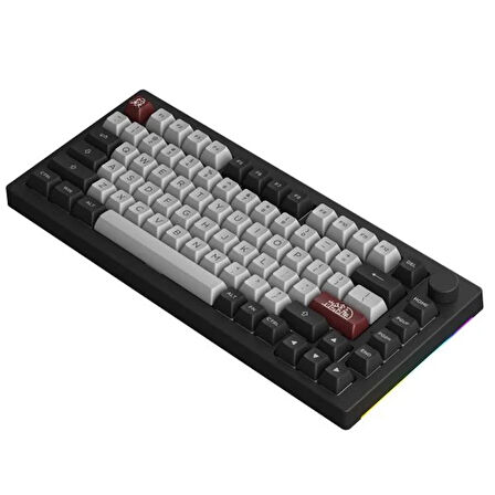 AKKO 5075B Plus Dracula Castle V3 Cream Yellow Pro Switch RGB Kablosuz Hotswap Mekanik Gaming Klavye