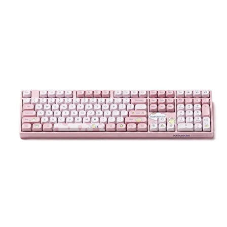 AKKO Pompompurin 5108B Plus RGB Kablosuz Hotswap Mekanik Pembe Gaming Klavye