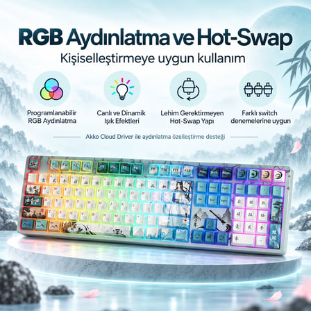AKKO Joy of Life 5108S SE RGB Hotswap Mekanik Gaming Klavye