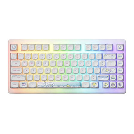 AKKO x Cinnamoroll ACR TOP75B Özel Seri V3 Piano Pro Switch RGB Kablosuz Hotswap Mekanik Gaming Klavye