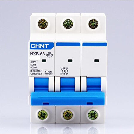 Chint - 3P 50A 10kA C Serisi Trifaze Anahtarlı Otomatik Sigorta 179876 
