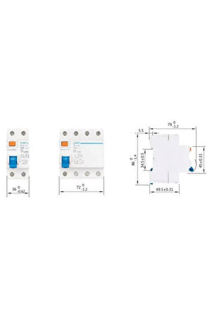 CHİNT - 200213 2X40A 30Ma Ac 6Ka Kaçak Akım Koruma