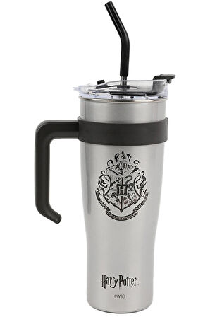 Harry Potter Lisanslı Pipetli Tutacaklı Termos (1600ml)