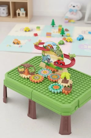 Miniso Lisanslı Büyük Oyun Bloğu Serisi Dinozor Kaydırak Oyun Masası