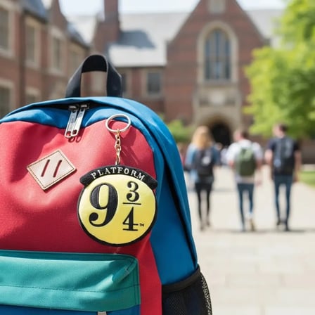 Harry Potter Lisanslı Platform 9 ¾ Peluş Çanta Süsü ve Anahtarlık – Yumuşak Dokulu İkonik Aksesuar