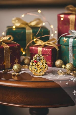 Harry Potter Lisanslı Okul Rozeti – Çinko Alaşım Dayanıklı Çanta ve Ceket Rozeti 4,5 Cm