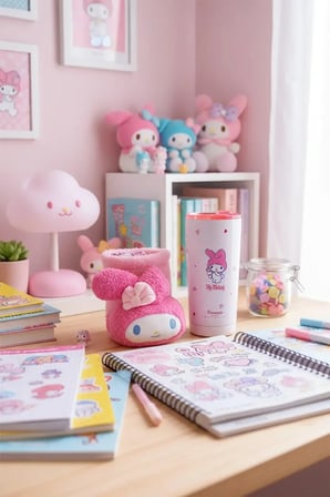 Sanrio Lisanslı My Melody Paslanmaz Çelik Bardak – Peluş Dekoratif Kılıflı ve Sızdırmaz Kapaklı Koleksiyonluk Tasarım Bardak 550 ML