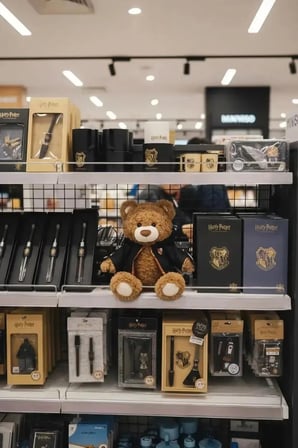 Harry Potter Lisanslı Okul Serisi Ayı Peluş 25 Cm – Hogwarts Cübbeli Yumuşak