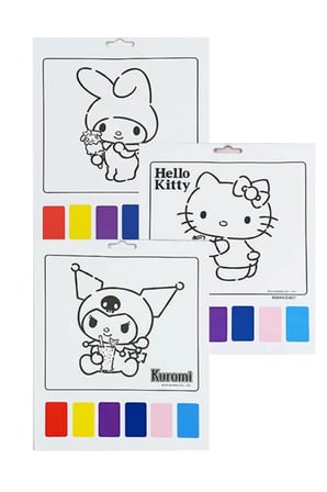 Sanrio Lisanslı Tatlı Koleksiyonu Suluboya Resim Seti – Fırçalı ve Dayanıklı Kağıt İçerikli Çocuk Sanat ve Aktivite Seti 24 Cm