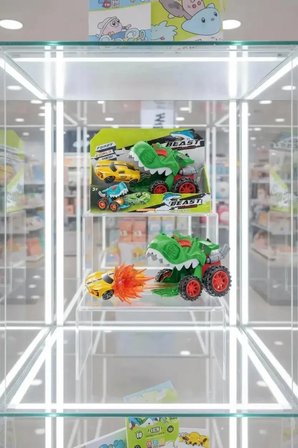Miniso Lisanslı Atış Aracı Serisi Dinozor Temalı Hızlı Fırlatma Mekanizmalı Oyuncak