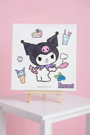 Sanrio Lisanslı Tatlı Koleksiyonu Doku Boyama Seti – Canvas ve Akrilik Boya İçerikli 3D Dokulu Hobi Seti 21.5 Cm