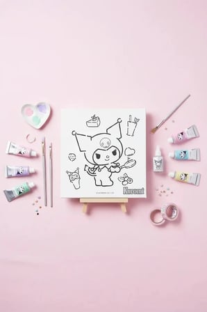 Sanrio Lisanslı Tatlı Koleksiyonu Doku Boyama Seti – Canvas ve Akrilik Boya İçerikli 3D Dokulu Hobi Seti 21.5 Cm