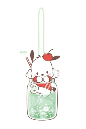 Sanrio Lisanslı Pochacco Renkli Yaz Serisi Araba Kolye Ucu – Dikiz Aynası Aksesuarı