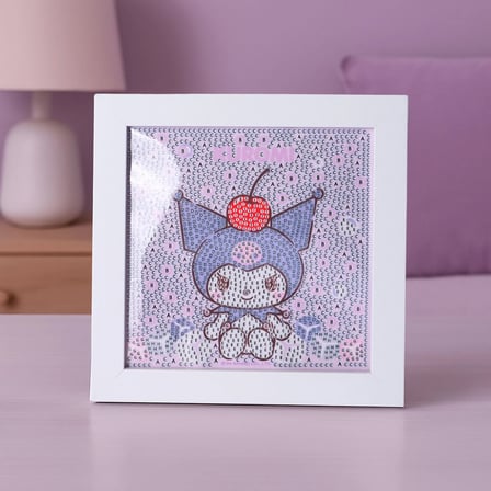 Sanrio Lisanslı Kuromi Elmas Mozaik Puzzle 20 Cm – Yaz Plajı Koleksiyonu