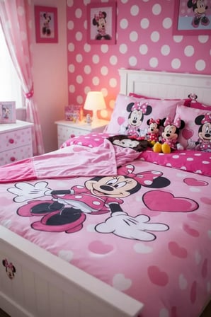 Disney Tsum Tsum Minnie Mouse Lisanslı Kapüşonlu Battaniye – Ultra Yumuşak Giyilebilir Battaniye 90X140 Cm