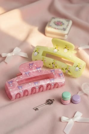 Sanrio Lisanslı Hello Kitty Küçük Saç Tokası
