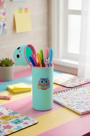 Gabby’nin Hayal Evi Lisanslı Doğum Günü Partisi Silikon Kalemlik – Dayanıklı ve Esnek Kalemlik 19 Cm