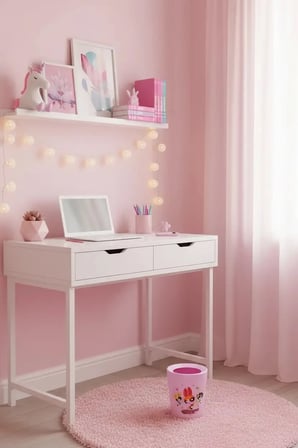 Powerpuff Girls Lisanslı Çift Cidarlı Çöp Kovası Masaüstü ve Oda Tipi 15 Cm
