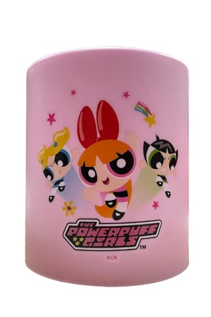 Powerpuff Girls Lisanslı Çift Cidarlı Çöp Kovası Masaüstü ve Oda Tipi 15 Cm