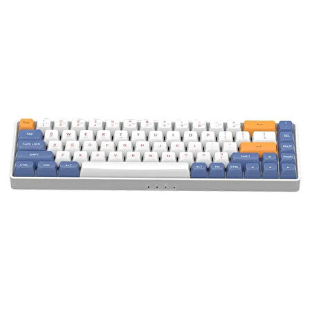 AIGO A68 Starry Blue Yellow Switch Mekanik Kablosuz Gaming Klavye (İngilizce)
