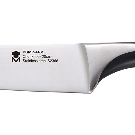MasterPro BGMP-4431 Paslanmaz Çelik Şef Bıçağı 20 cm