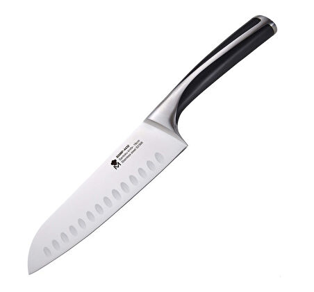 MasterPro BGMP-4432  Paslanmaz Çelik Santoku Bıçağı 17,5 cm