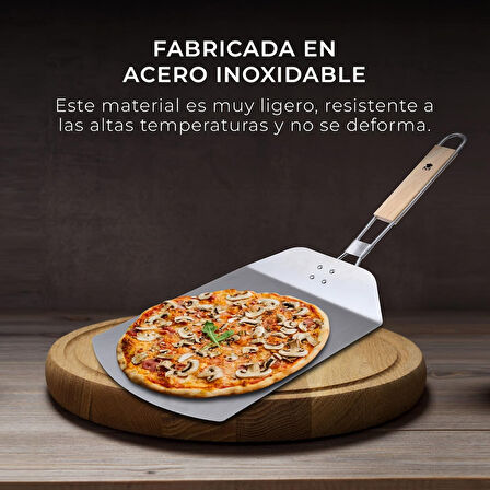 MasterPro BGMP-4871 Paslanmaz Çelik Pizza Küreği 57,8x24,2x3,4 cm