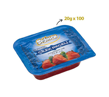 Seğmen Çilek Reçeli  Piknik 100 x 20 G