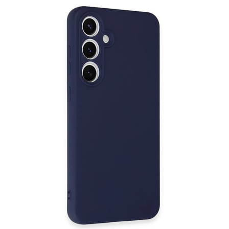 Samsung Galaxy S24 FE Kılıf Nano içi Kadife Silikon - Lacivert