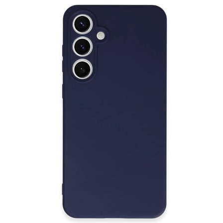 Samsung Galaxy S24 FE Kılıf Nano içi Kadife Silikon - Lacivert