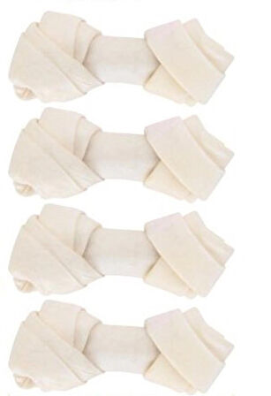 Nunbell Düğüm Köpek Çiğneme Kemiği 4'lü 7,5 cm 15-20 gr/adet