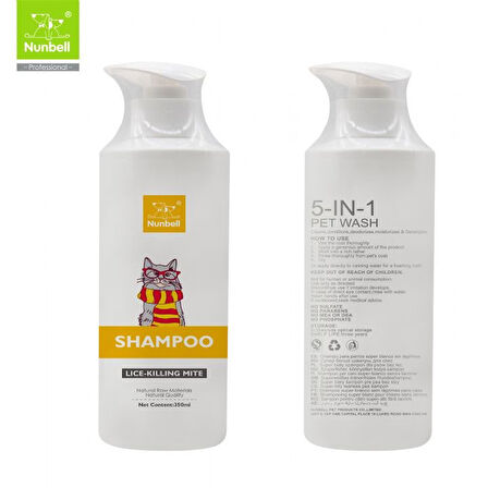 Nunbell Kene Pire Kovucu Kedi Şampuanı 350 ml