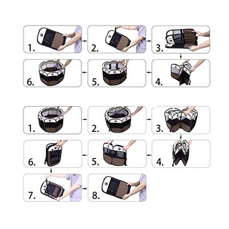 Nunbell Pet Tent Köpek Oyun Alanı  90 x 90 x 60 cm Mavi