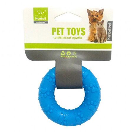 Nunbell Köpek Oyuncağı Plastik Yuvarlak Dişlik 7 Cm