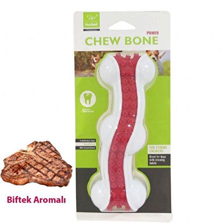 Nunbell Köpek Oyuncağı Aromalı Dolgulu Kemik Small 10 Cm